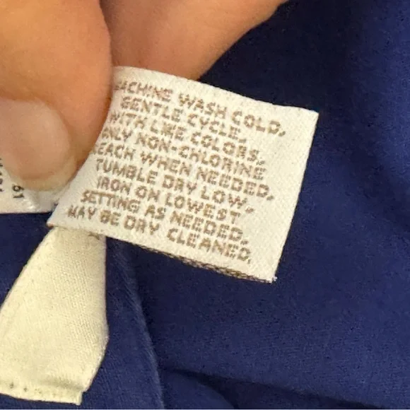 B-202 Chico’s Blue Cropped Pull on Pants Size 2 (Chico’s Size 00) - Picture 13 of 15